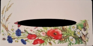 3D kapesníkovník bez dierok UV tlač 3mm - 23,5x12cm - typ18